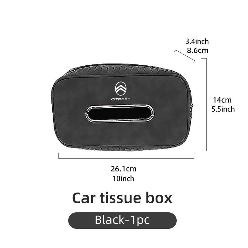 

Car Seat Back Tissue Bag Leather Sun Visor Armrest Paper Storage Box For Citroen Grand Berlingo Jumper Celysee Xsara Picasso