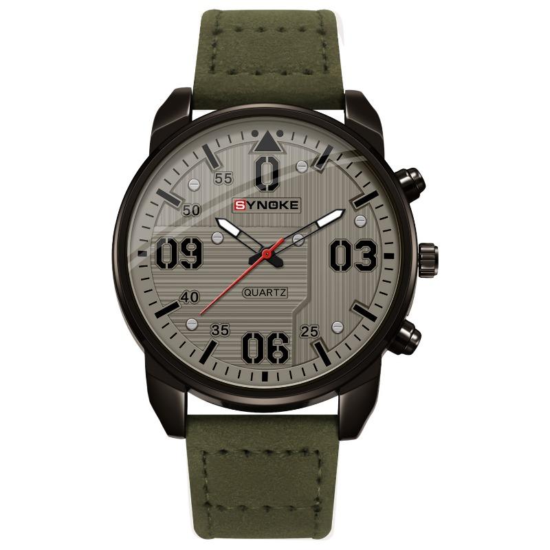 

Top Brand New Large Screen Creative Digital Face Alloy Watch Men s Belt Quartz Watch Student Sports Watch