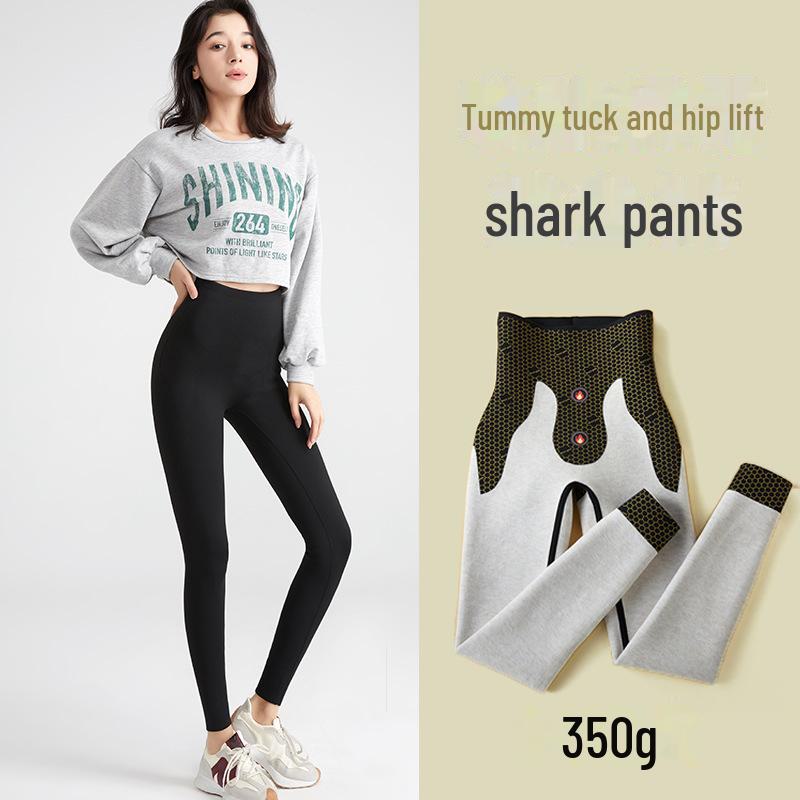 

Женские утягивающие брюки Barbie из черного золота с графеном — теплые леггинсы с высокой талией и приподнятыми бедрами для осени/зимы M (80-100 cm)