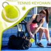 Premium Texture Tennis Keychain Fluffy PomPom Bag Charm Portable Car Ornament  Backpack Decor