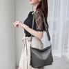 Soft leather fringed shoulder bag Crossbody tote women's bag