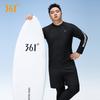 Mens Plus Size Long Sleeve Rash Guard Set Full Body UV Protection Swimwear Surfing Snorkeling Diving