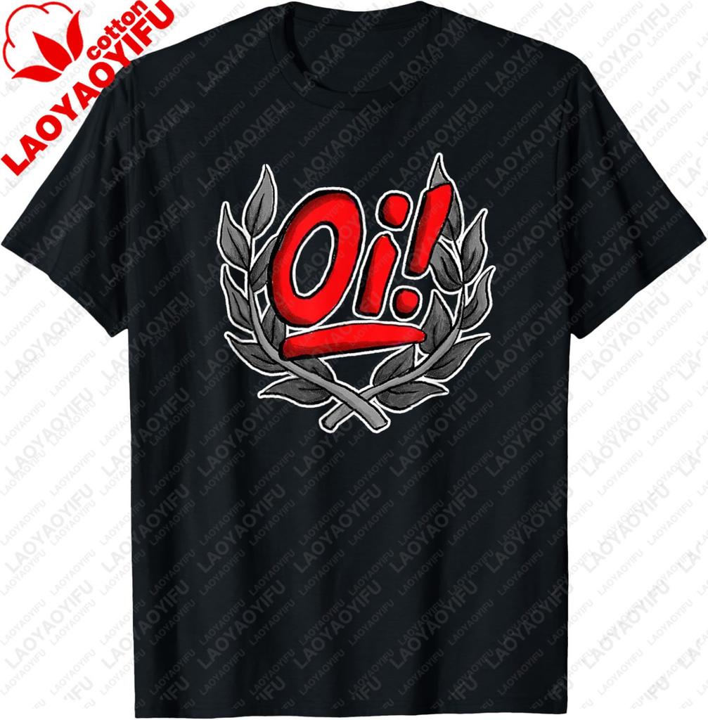 Oi Oi Oi Skinhead Hardcore Ska Punk T-shirt Confortable et Décontracté Manches Courtes