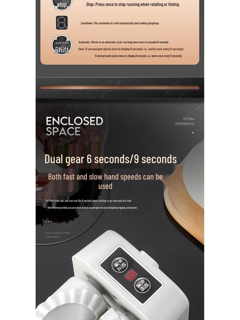 Mini Wireless Automatic Dumpling Maker for Home