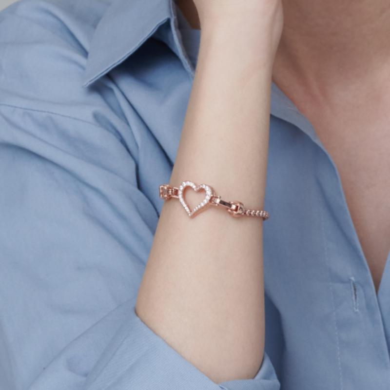 CRANNE Heart Cubic Point Bracelet C24BB074