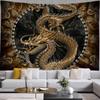 Chinesischer Drache Wandteppich, Hippie-Kunst, Wandbehang, psychedelisch, ästhetisch, Raumdekoration, Decke, Zuhause, Schlafzimmer, Dekoration, Boho, Zuhause, Dezember