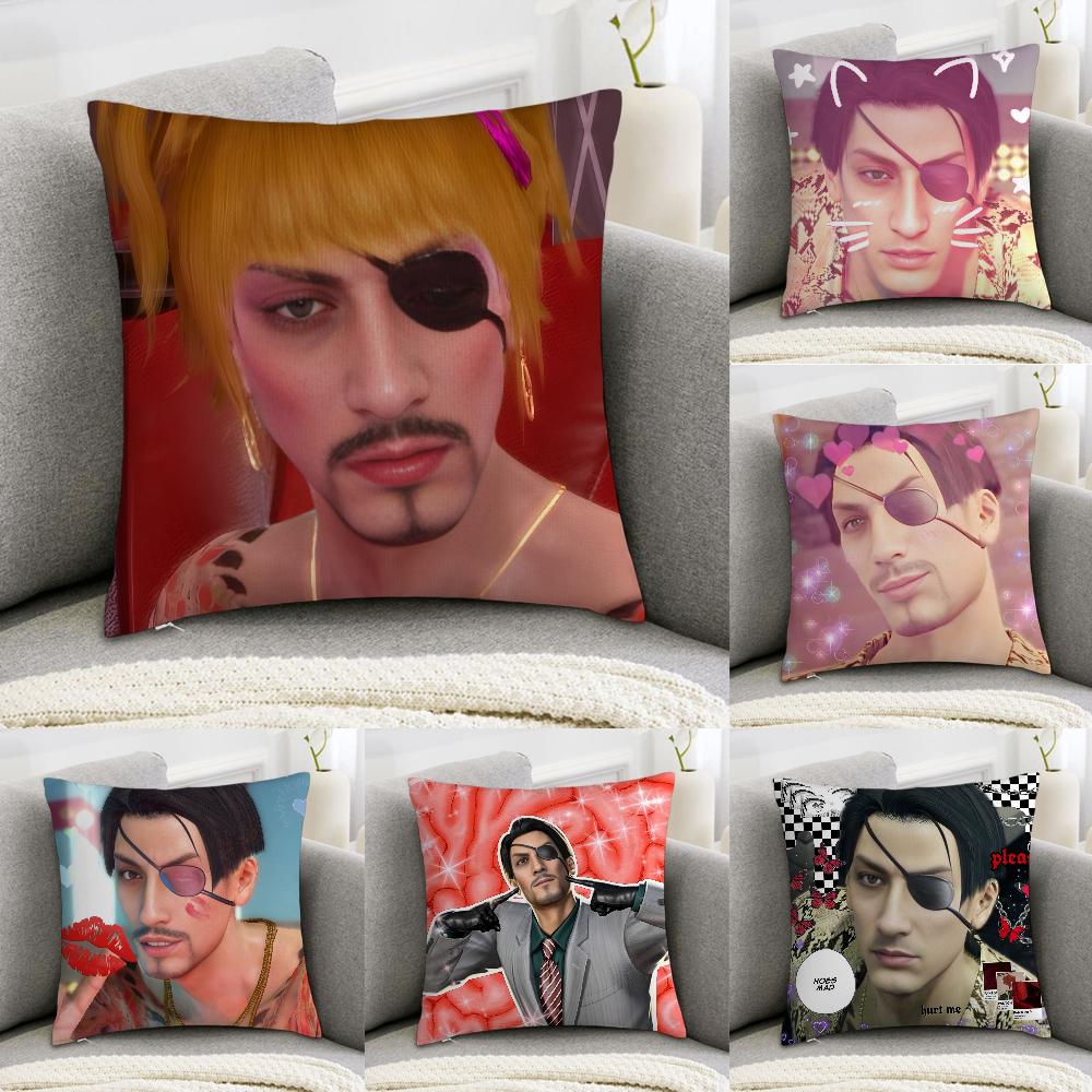 Love G-Goro Majima Y-Yakuza Pillow Case Sofa Decorative Home Double-sided Print Plush Square Throw Pillow Covers Cushion Decor