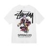 Grenzüberschreitende europäische und amerikanische Trendmarken, eine Vielzahl bedruckter Herren- und Damen-Kurzarm-T-Shirts, 220 Gramm lockere Streetwear-T-Shirts