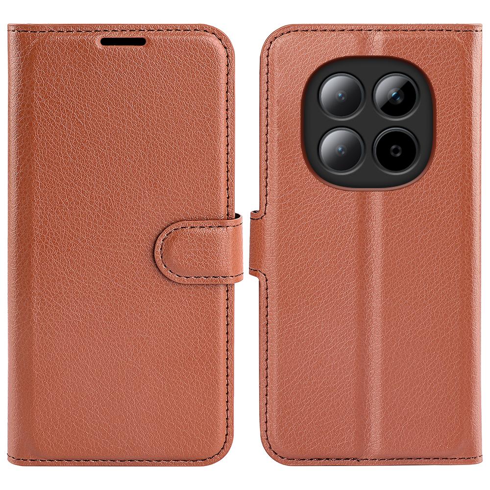 Dla Xiaomi Poco M8 5G/Redmi Note 15 5G (Światowy) Etui Litchi Texture Shockproof Leather Portfel Telefon Pokrowiec
