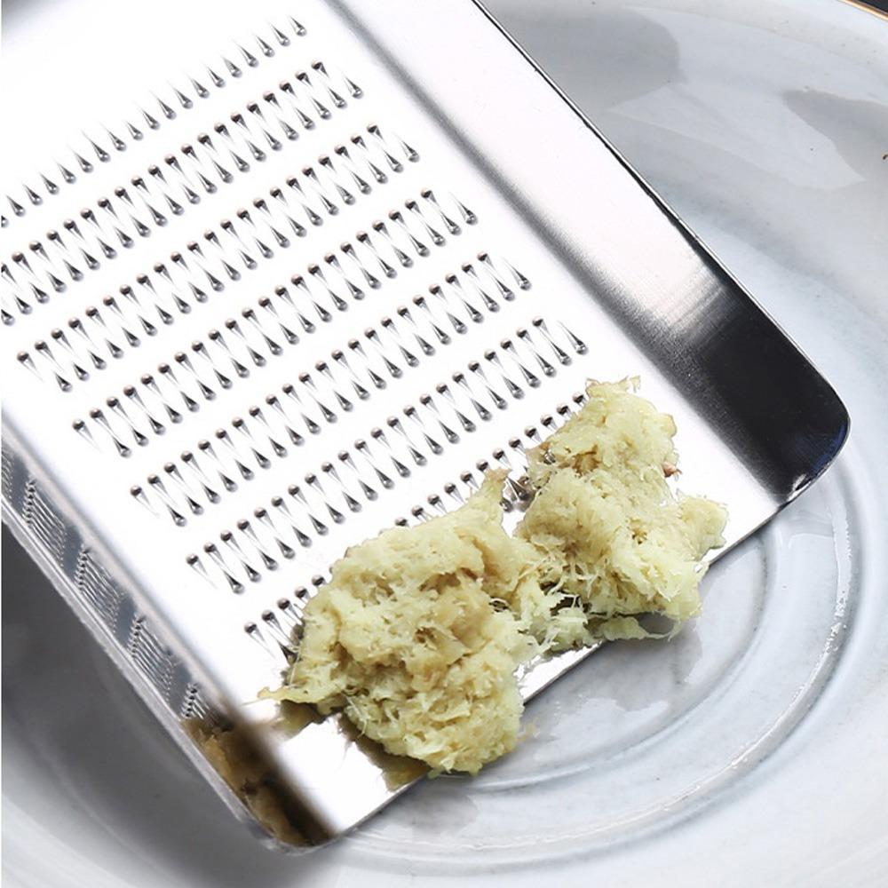 New Ginger Grater Stainless Steel Wasabi Grater Crusher Shovel Grinding Tool Press Crushed Kitchen Mincer for Fruits Vegetables