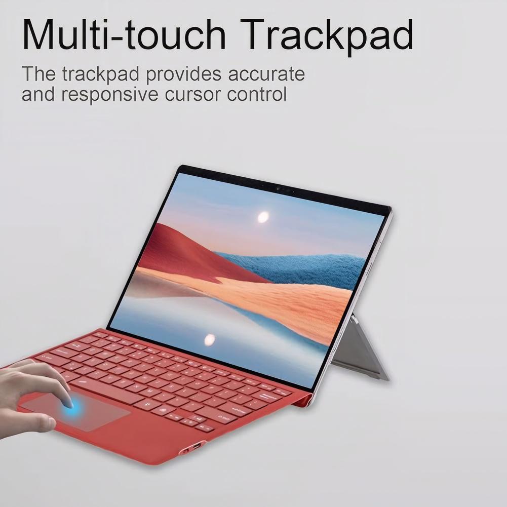 Wireless Keyboard Bluetooth-Compatible Backlit Slim Wireless Keypad Keyboard Backlit Trackpad for Microsoft Surface Pro 8/9/10/X
