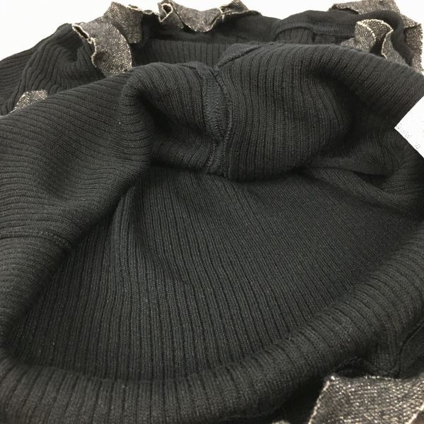 LEs LALIQUE Unused Tag Cardigan Black Size 9R(USED)