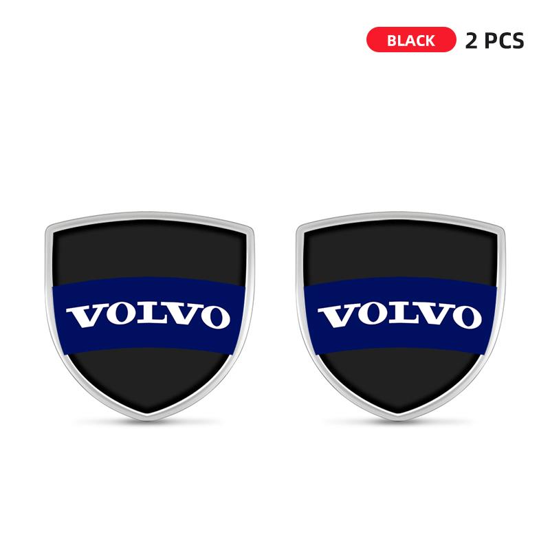 3D Metal Shield Badge Sticker Body Side Fender Trunk Decoration Sticker For Volvo Xc60 XC90 V40 S60 V50 V60 C30 Xc40 S80 S40 V90