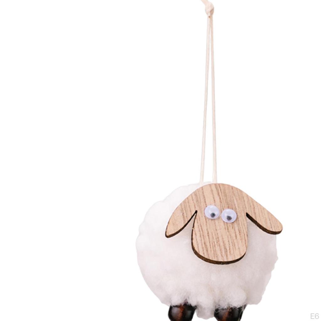 Weihnachts-Lamm Ornament Dekoration Liebliches Wollschaf zum Aufhängen für Zuhause Feiertag
