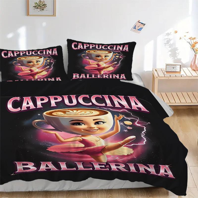 

Постельное белье Cappuccina Ballerina - 3 предмета, пододеяльник, подарок для спальни, без наполнителя B146 135x200cm