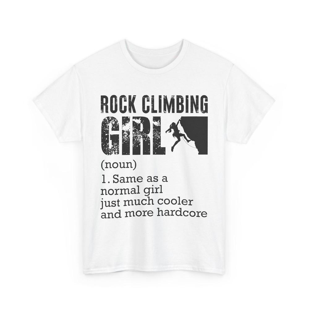 Rock Climbing Girl Definition Shirt, Climbing Lovers Climber Women Girls T-Shirt Unisex T-Shirt L