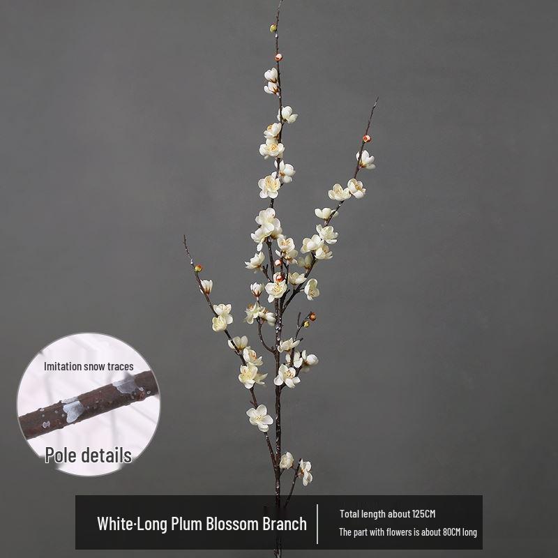 Artificial Plum & Peach Blossom Bonsai: Winter Sweet Flower Decor for Living Room or Study