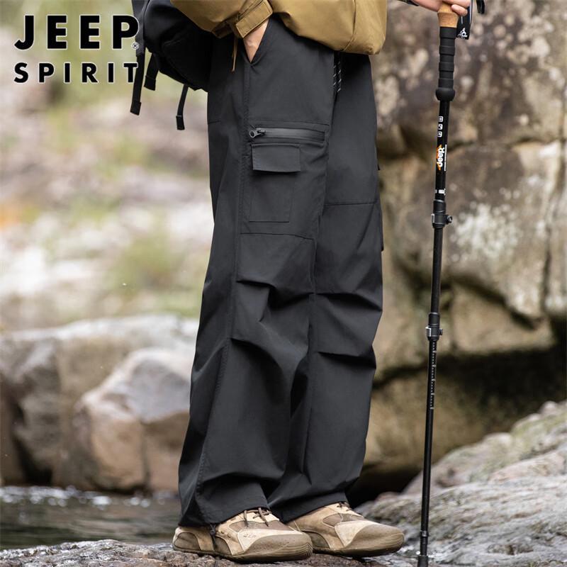 JEEP SPIRIT Men's Loose Straight Cargo Pants