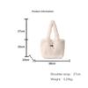 Women's New Plush Bag Large Capacity Fashionable All-matching Hand Carrying Fluffy Cute Girl Shoulder