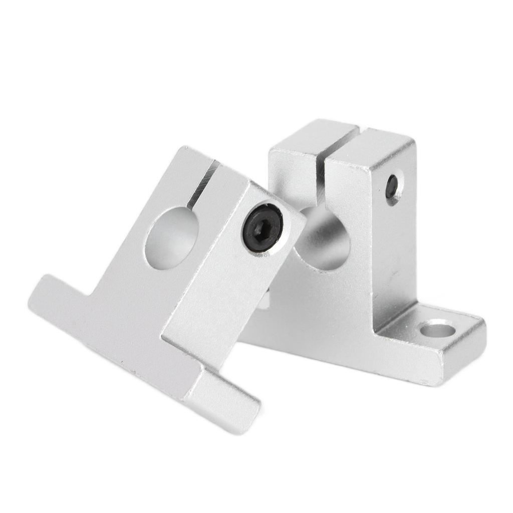 2pcs Linear Motion Shaft Bearings 10mm Aluminum Alloy Rod Rail Guide Supports for Linear Orbital