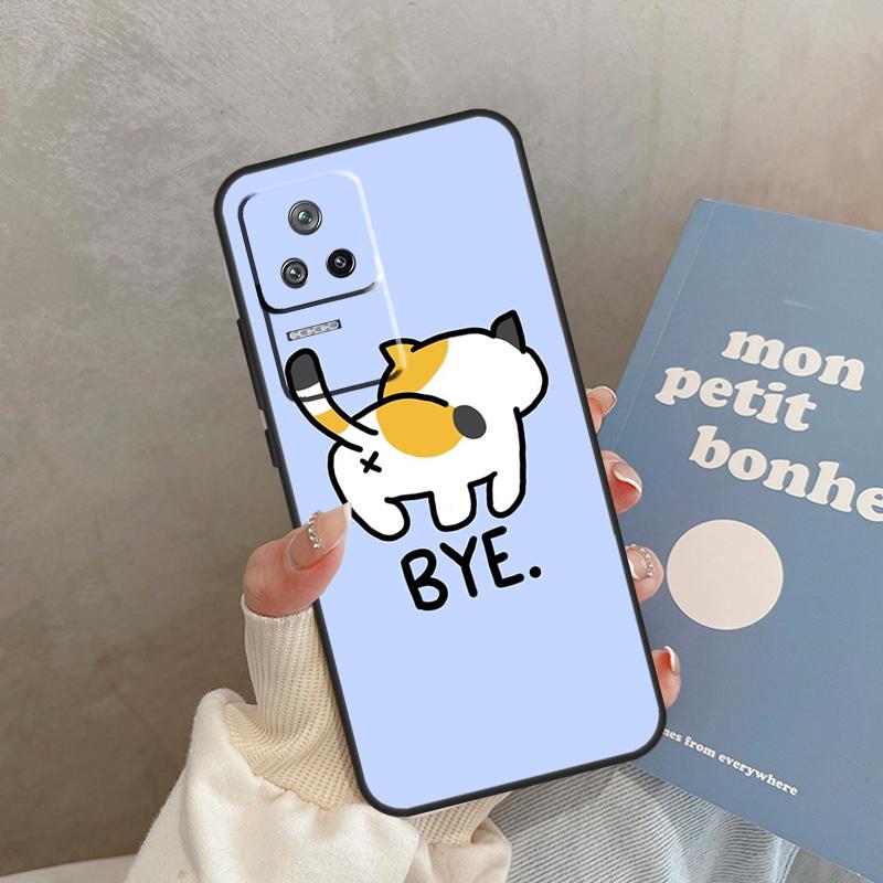 Cute Cartoon Cat Case For Xiaomi 15 14 Ultra 13T 14T 15T Pro 17 Pro Max POCO X7 X3 X5 X6 F5 F6 F7 F8 Pro Cover