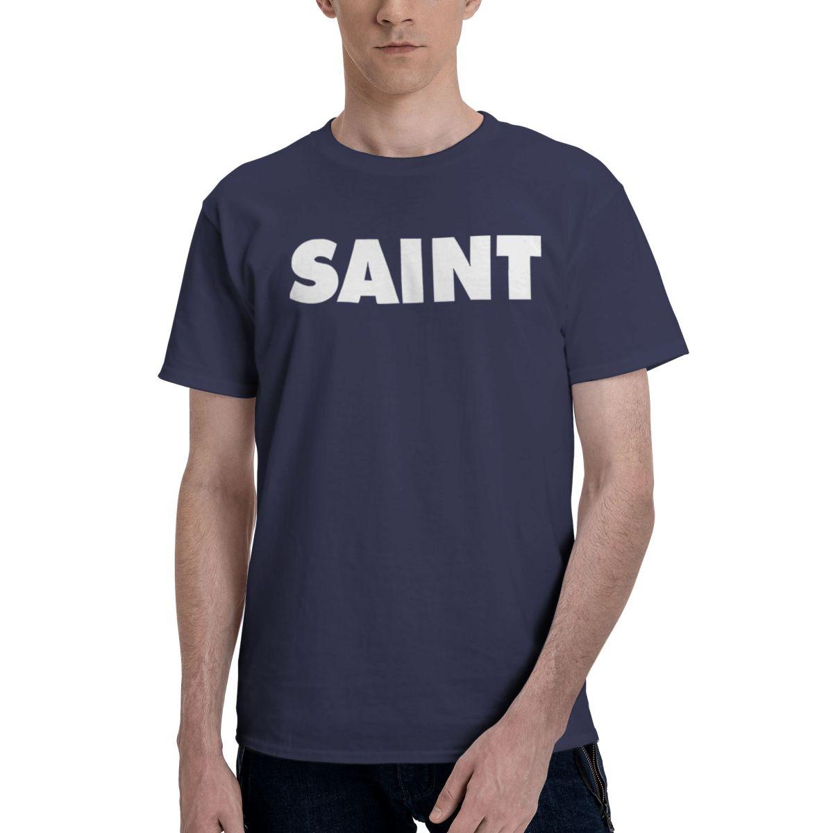 

2024Ss SAINT MICHAEL 100 Cotton Casual Breathable Confortable Tops Mens Designer Clothes Mens Gifts 4XL