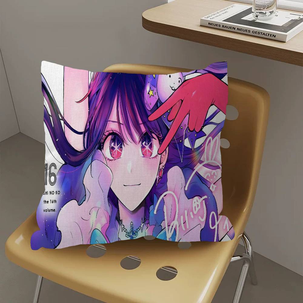 Anime O-Oshi N-No Ko Kissen Anime Kissen Sofa Bett Kopfkissenbezug Kissenbezug 45x45 cm Mode