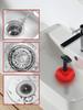 1pcs Bathroom Cup Plunger Plunger Plunger Powerful Slip Proof Handle Efficient Small Drain Plunger for Toilet Bathtub Sink