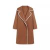 European Women's Double-Sided Wool Long Coat - Autumn/Winter Collection