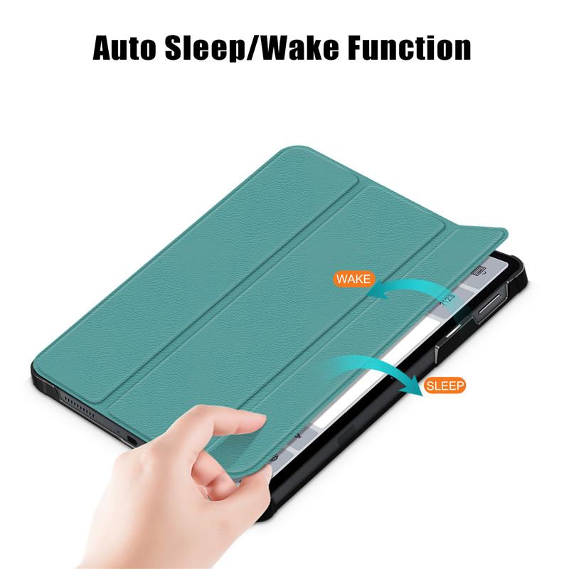 Tablet Case For Xiaomi Pad 5 Pro 12.4 Inch Case Pu Leather Tri-folding Stand Magnetic Cover For Funda Xiaomi Mi Pad 5 Pro 12 4 Tablet Kids