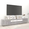 Vidaxl Szafka Pod Tv Z Oświetleniem Led, Szarość Betonu, 200X35X40 Cm