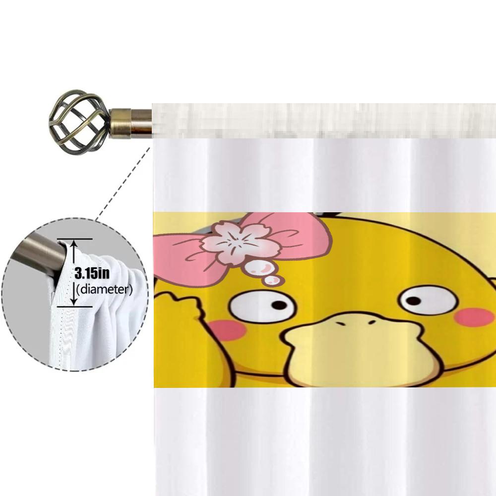 Dom Wnętrze Kuchnia Zasłony do Salonu 2 Części Zaciemniające Zasłony Drzwiowe P-psyduck Przegroda Dekoracja Sypialni