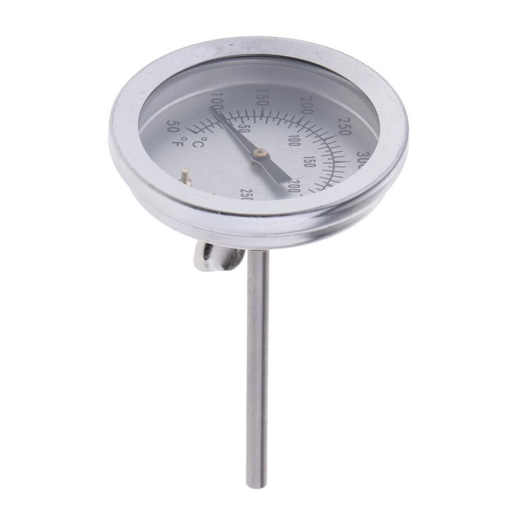 Grill and BBQ Oven Thermometer Round 52mm Mechanical Temperature Meter for Culinary Food Prep in Home Kitchens