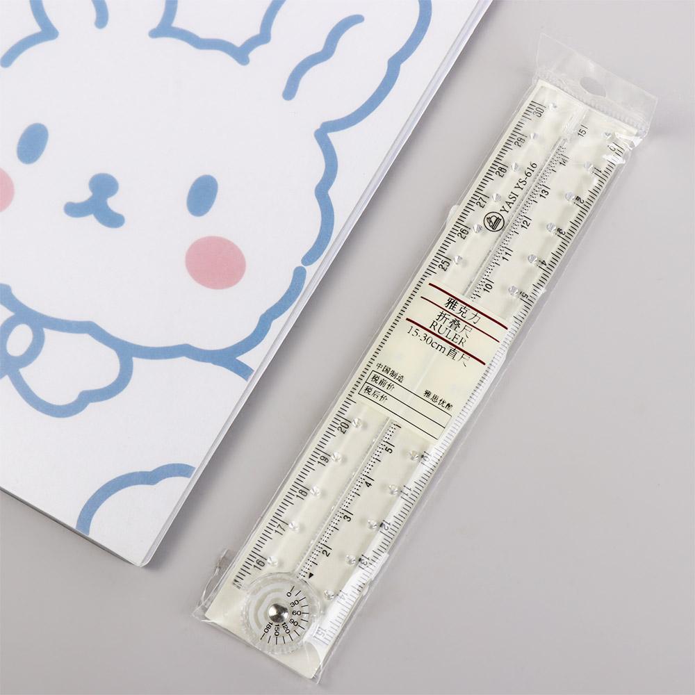 Geometry Measuring Ruler Clear Folding Ruler Design Drawing Ruler Angle Measurement Ruler