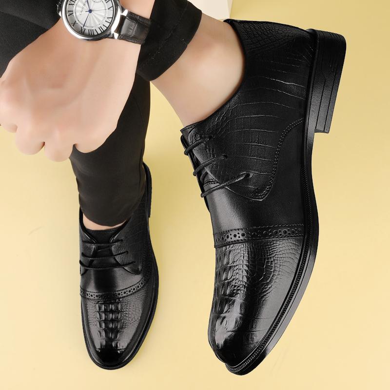 Unisex Lace Up Leather Shoes Dress Shoes Smart Casual Walking Office Commuting and Travel Everyday Formal Style Sizes 38-44