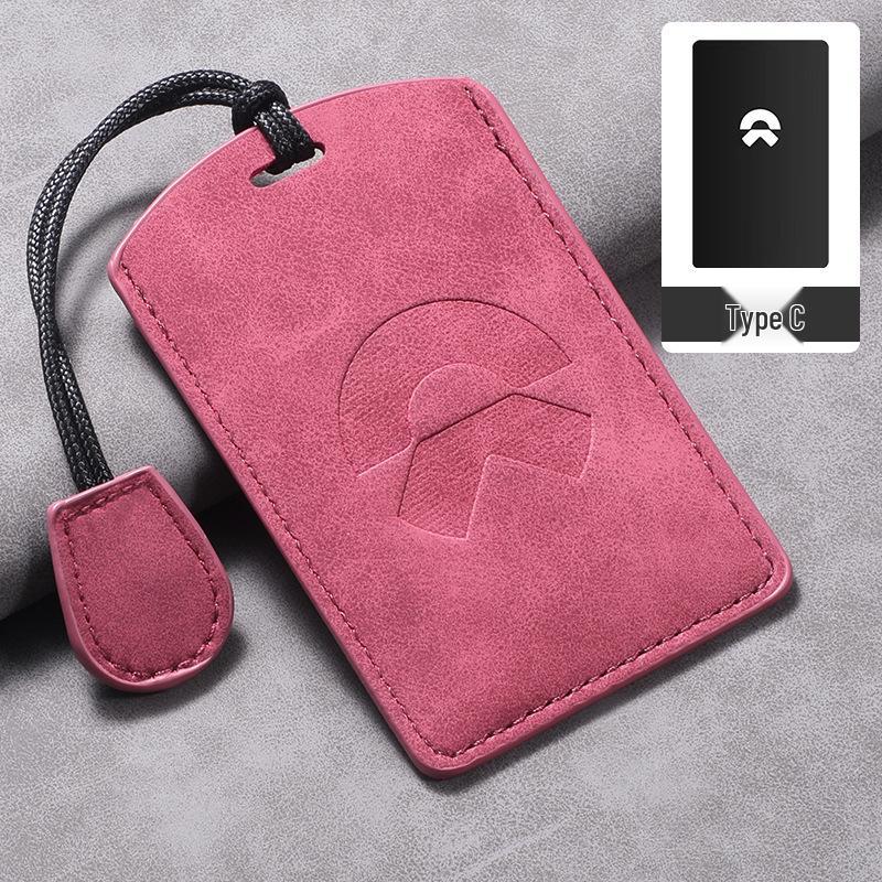 

Nio ET7/ECT/ET5T Card Key Case: Three-Color Holder with Decorative Car Logo for EC6/ES6.