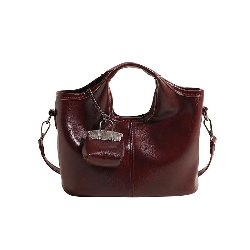 

Премиальная ретро сумка класса люкс, сумка-мессенджер, женская и детская сумка, сумка на плечо, новая модная простая сумка для поездок на работу красный