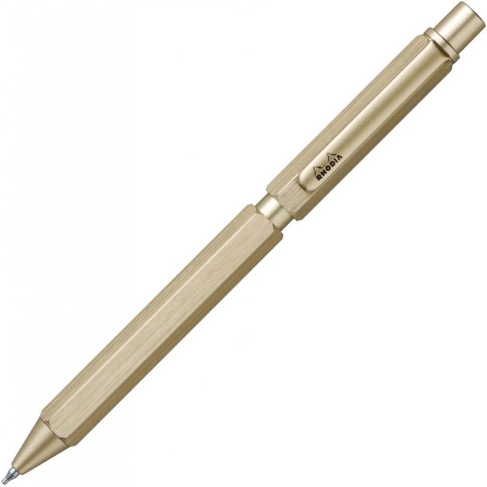 Rhodia Multi Pen Script Gold Ballpoint 0.5mm 2 Colors  Black  Red    0.5mm Sharp