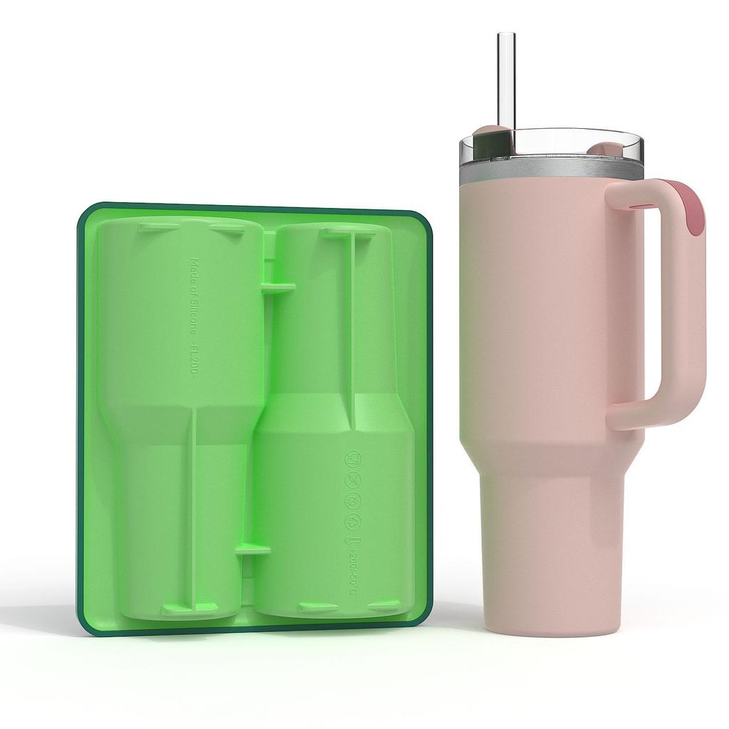 Water Bottle Ice Maker,Insulated Cup Ice Tray - Creative Silicone Ice Mold with Easy Release Design