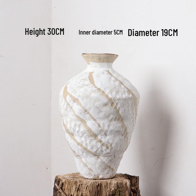 Modern Minimalist Ceramic Vase for Fresh or Dried Flowers – Ideal for Living Room, Dining Table, Entrance Hall, or TV Cabinet.