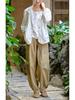 Women's Vintage Cotton-Linen Loose Lapel Shirt - Artistic Casual Style