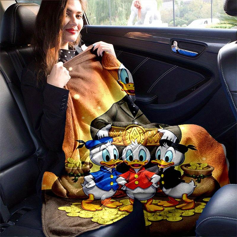 1pc, Donald Duck Family Warmth Blanket, Seasonal Comfort for Your Home Decor, Blanket, Versatile & Cozy for Bedroom, Living Room, Travel, Camping, Car