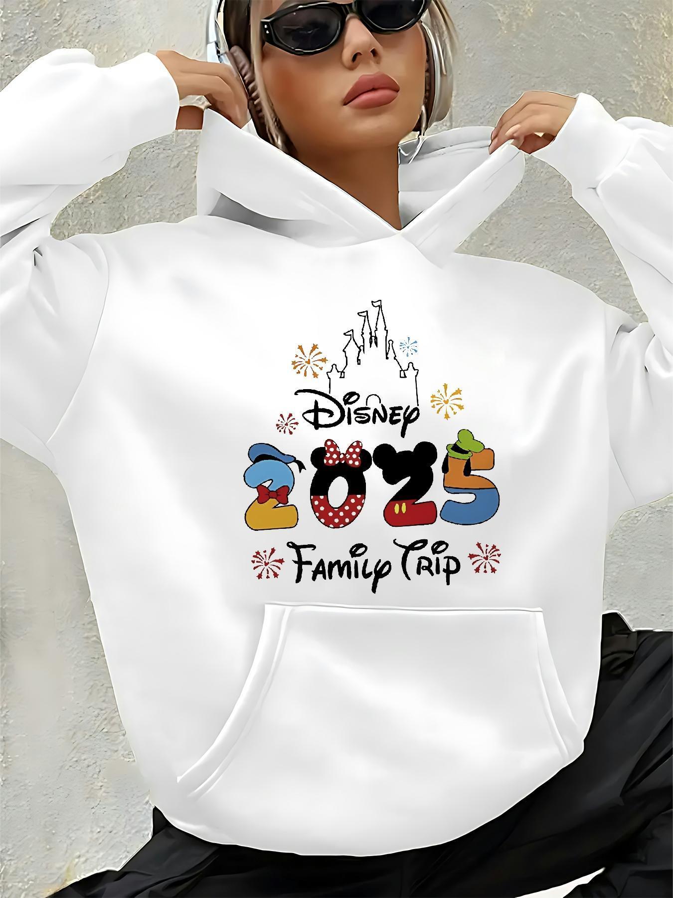 

Disney Alphabet Hoodies Boys and Girls Family Hooded Sweater Autumn and Winter Cotton Men s Women s Oversized Loose Long Sleeves 3XL