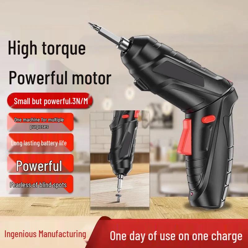 Rechargeable Multifunctional Electric Drill & Folding Screwdriver Tool for Household Use