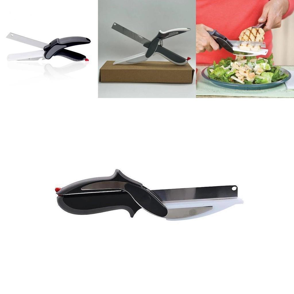 Multipurpose Stainless Steel Kitchen Scissors With Cutting Board Perfect For Vegetables And Baby Food