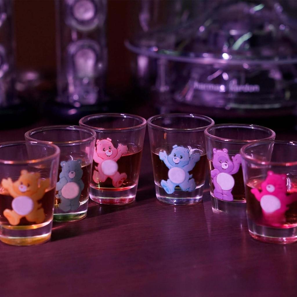 Care Bears Shot Set With Glass Material Perfect For Collectors And Gifting