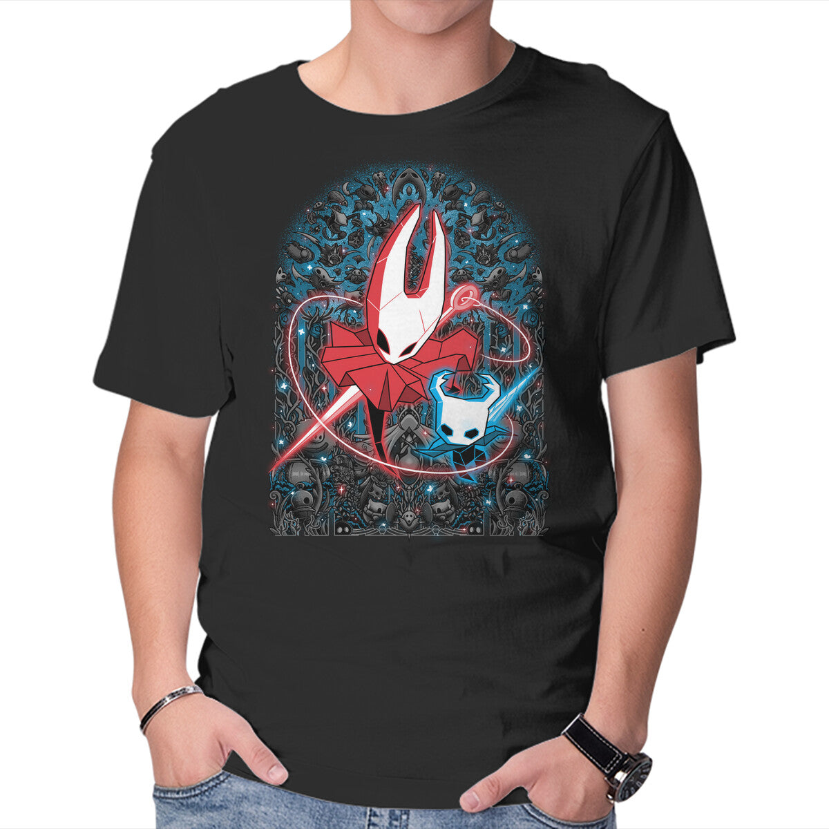 Unisex Crew Neck T-Shirt Mosaic Hornet Graphic Short Sleeve Casual Tee XL