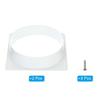 PATIKIL 200mm Duct Connection Flange, 2-Piece Set, Dryer Vent Wall Plate, Square-Round Straight Duct Plate for Heating, Cooling, and Ventilation Fans,
