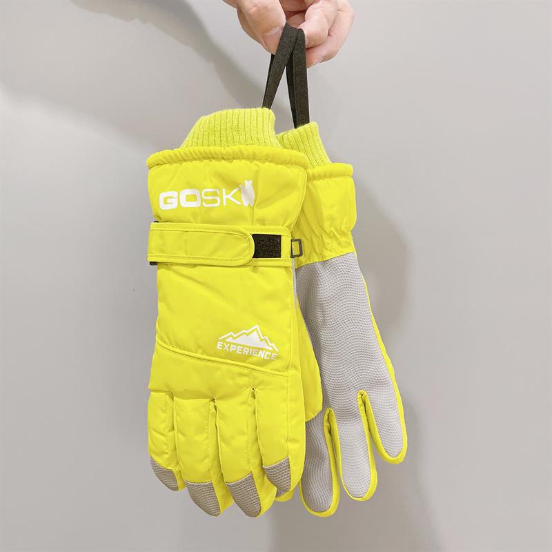 

Унисекс зимние водонепроницаемые сенсорные лыжные перчатки для мотоцикла и активного отдыха women s size жёлтый