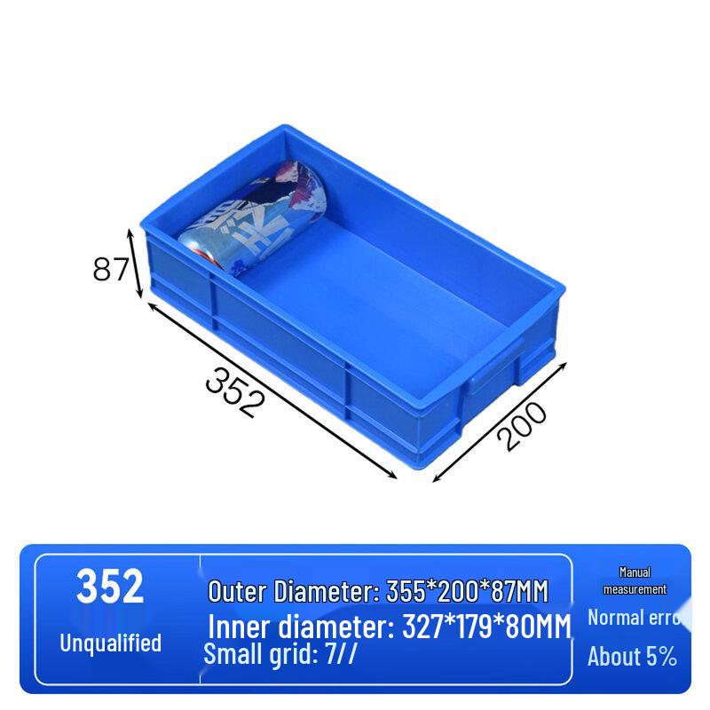 Multi-Compartment Rectangular Plastic Storage Box